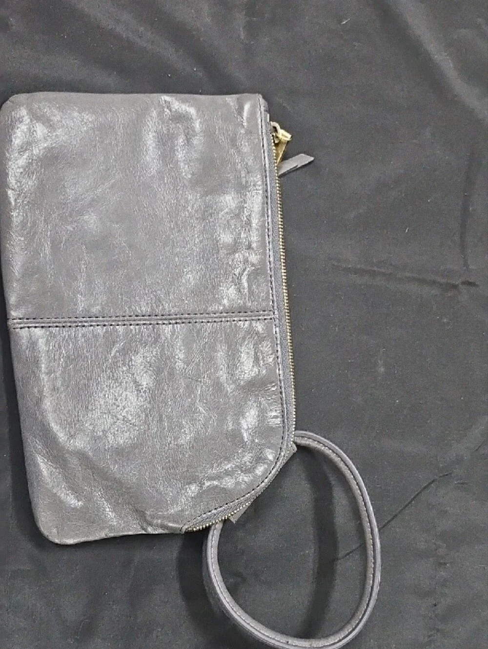 HOBO Inked Hyde 2018 Collectors Edition Gray Embossed Floral Wristlet